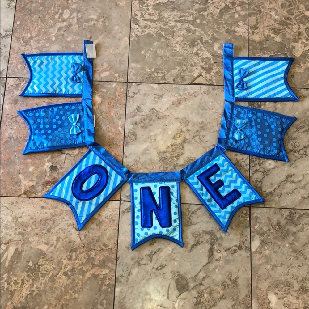 First birthday high seat banner